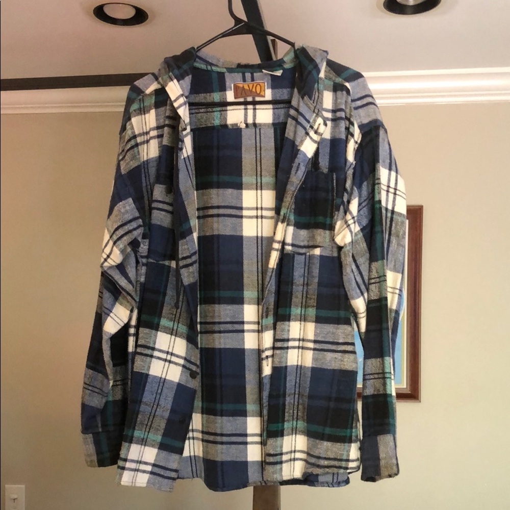 Women's Blue Plaid Jacket